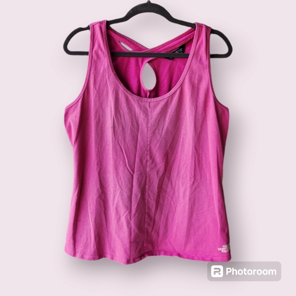 The North Face pink workout tank- size xl